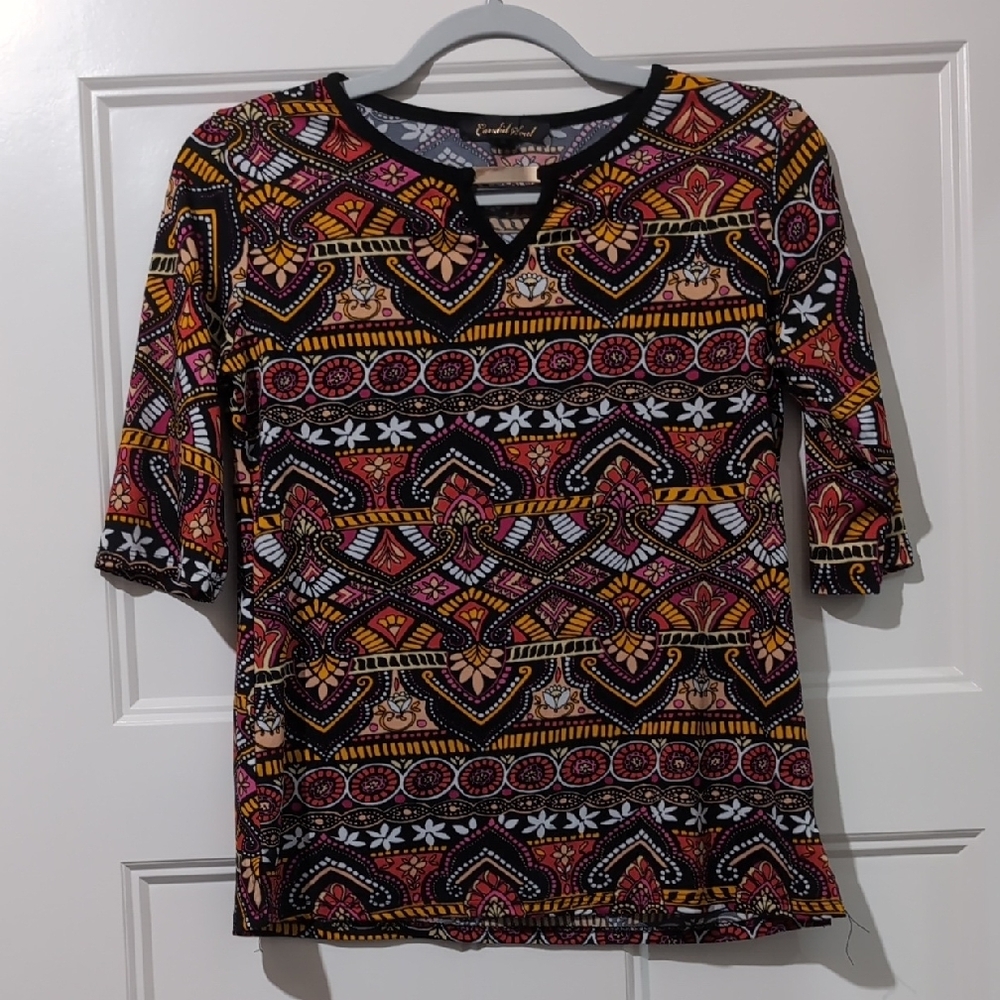 Multicolor Tribal Print Top